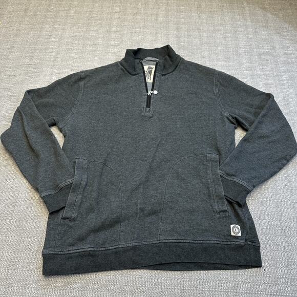 Linksould Sweatshirt Mens Small‎ Grey Pullover 1/4 Zip Golf Jacket - Picture 1 of 10